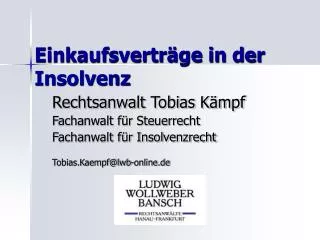 einkaufsvertr ge in der insolvenz