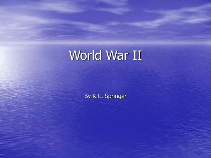 world war ii