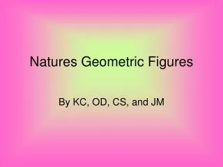 Natures Geometric Figures