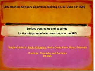 LHC Machine Advisory Committee Meeting no. 23 , June 13 th 2008
