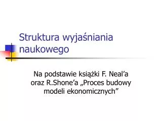 struktura wyja niania naukowego