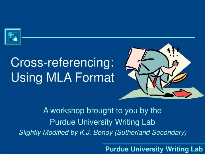 cross referencing using mla format