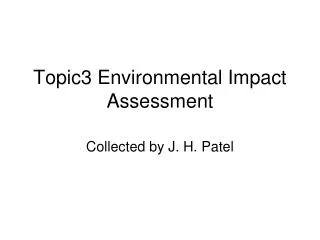 Topic3 Environmental Impact Assessment