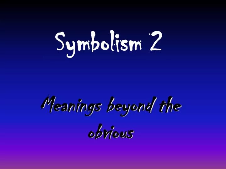 symbolism 2