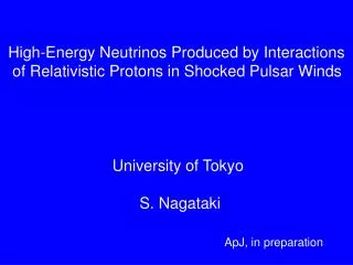 High-Energy Neutrinos Produced by Interactions of Relativistic Protons in Shocked Pulsar Winds