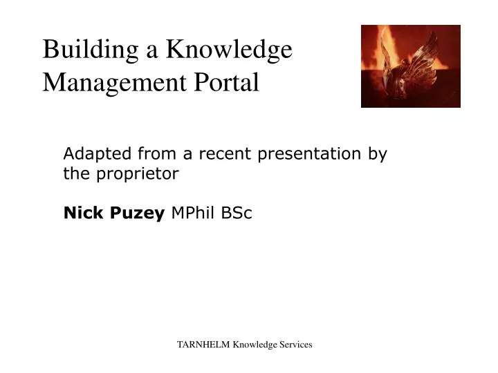 building a knowledge management portal