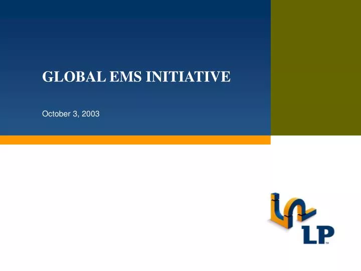 global ems initiative