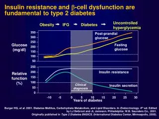 Insulin resistance and ? -cell dysfunction are fundamental to type 2 diabetes
