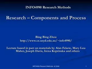 INFO4990 Research Methods
