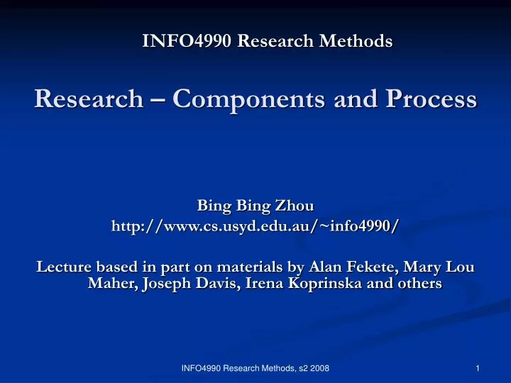 info4990 research methods