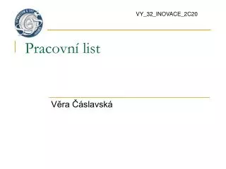 pracovn list