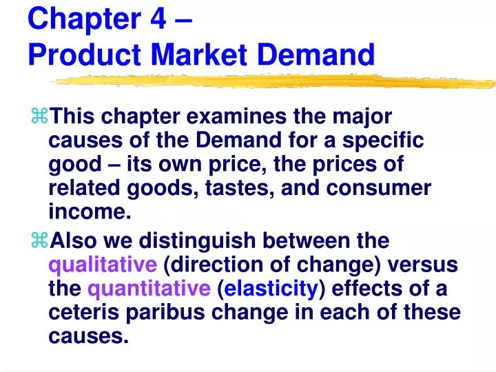 chapter 4 product market demand