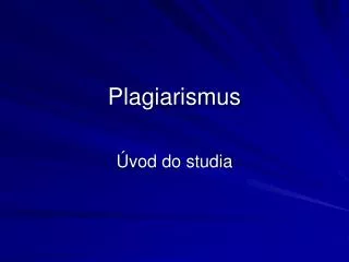 plagiarismus