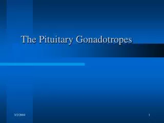 The Pituitary Gonadotropes