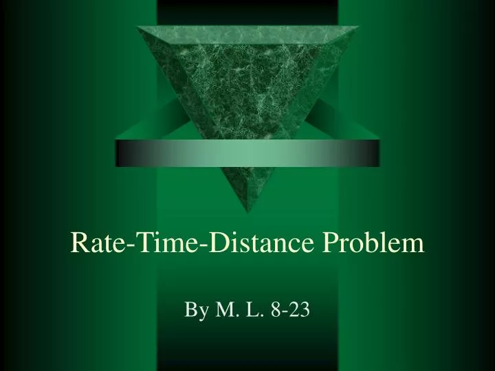 rate time distance problem