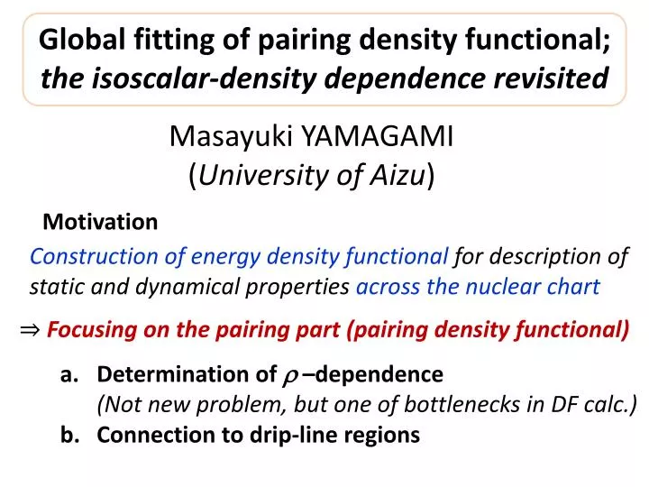 global fitting of pairing density functional the isoscalar density dependence revisited