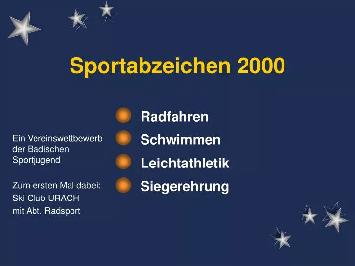 sportabzeichen 2000