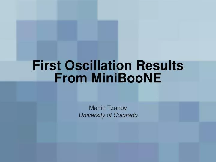 first oscillation results from miniboone