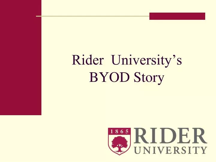 rider university s byod story