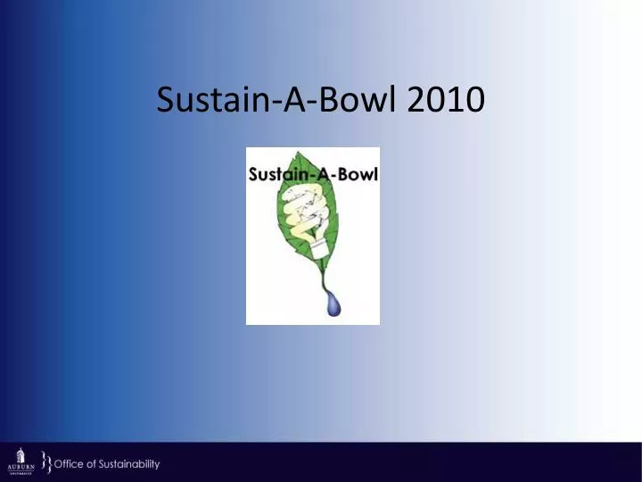 sustain a bowl 2010