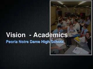 Vision - Academics