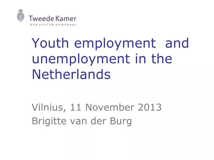 youth employment and unemployment in the netherlands
