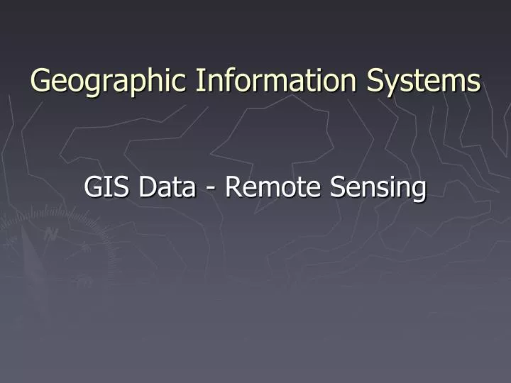 geographic information systems