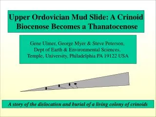 Upper Ordovician Mud Slide: A Crinoid Biocenose Becomes a Thanatocenose