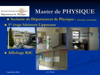 master de physique