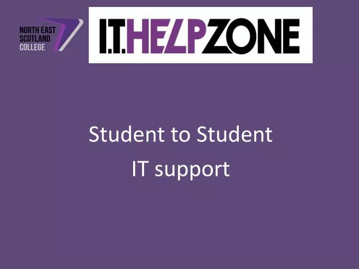 student to student it support