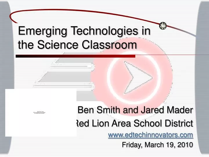 emerging technologies in the science classroom