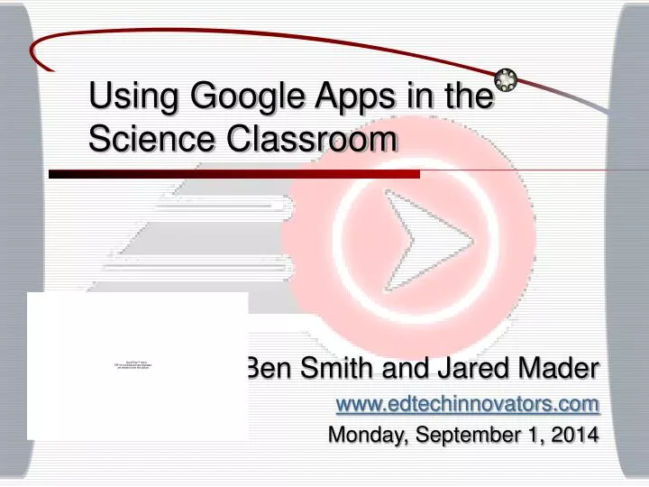 using google apps in the science classroom