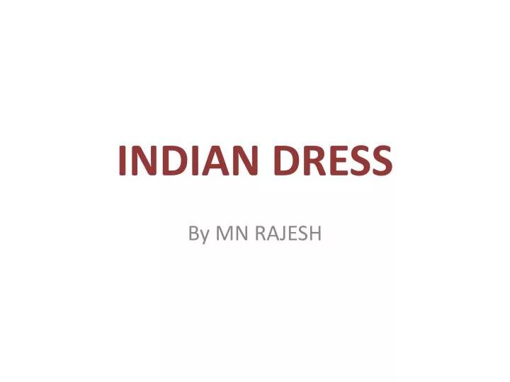 indian dress