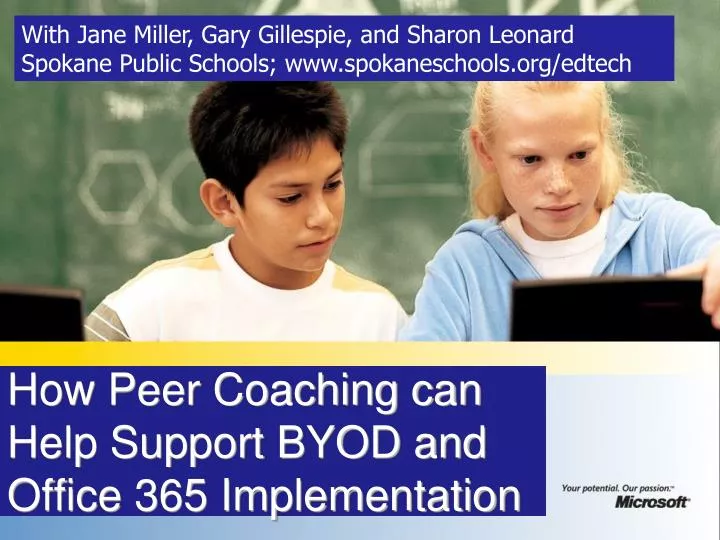 how peer coaching can help support byod and office 365 implementation