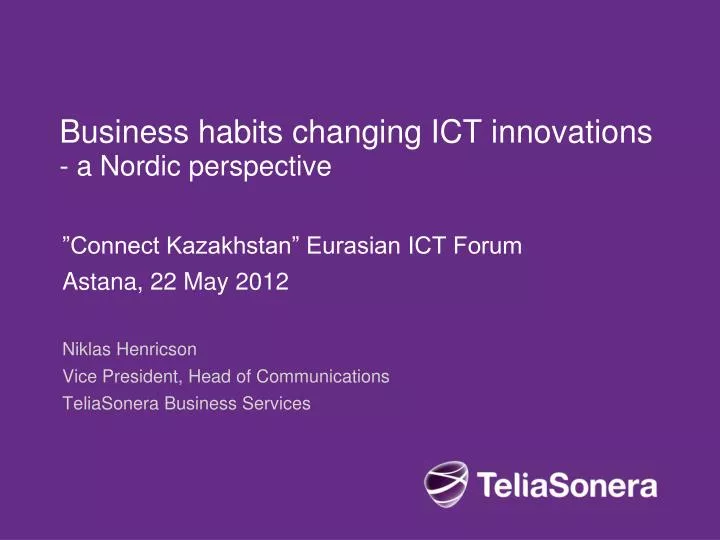 business habits changing ict innovations a nordic perspective