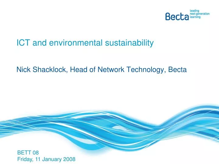 ict and environmental sustainability