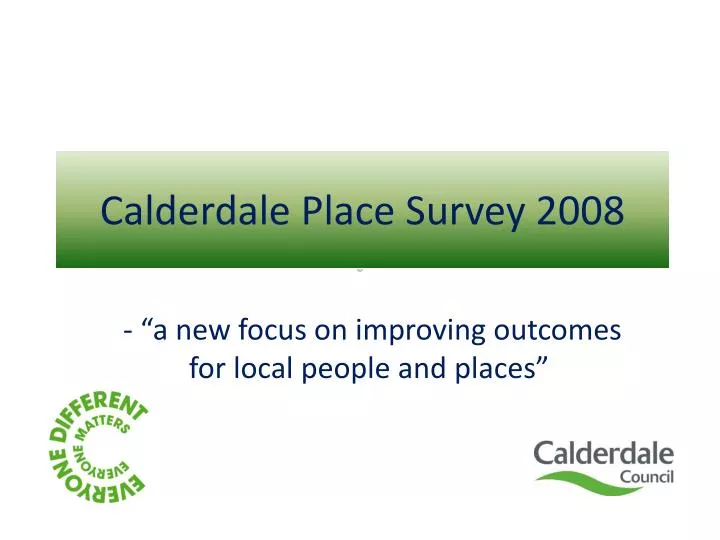 calderdale place survey 2008