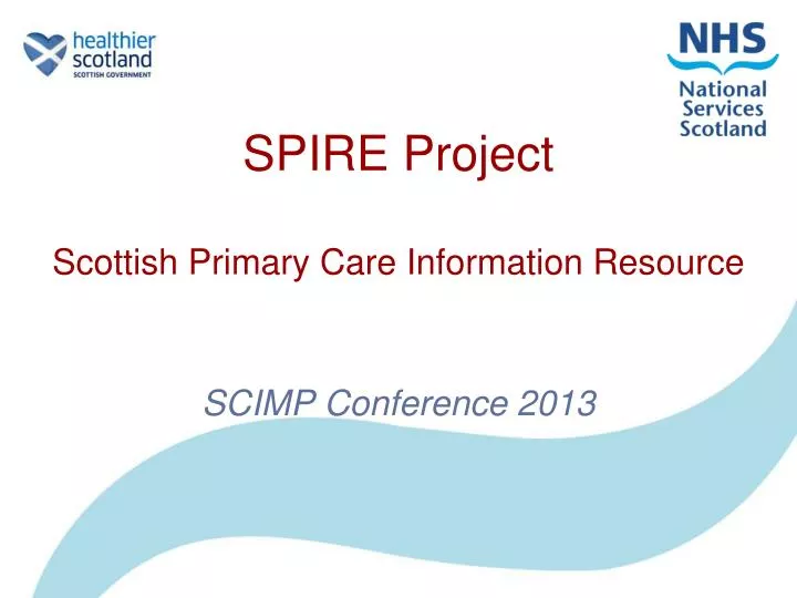 spire project scottish primary care information resource