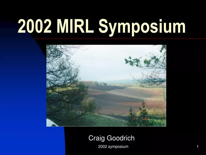 2002 mirl symposium