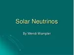 Solar Neutrinos - slide 1