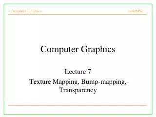 Computer Graphics