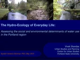 Assessing the social and environmental determinants of water use in the Portland region