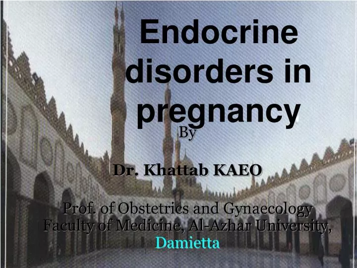 endocrine disorders in pregnancy