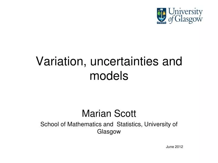 variation uncertainties and models