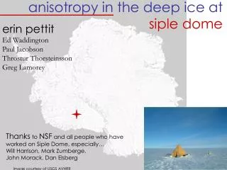 anisotropy in the deep ice at siple dome