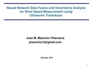 Neural Network Data Fusion and Uncertainty Analysis for Wind Speed Measurement using