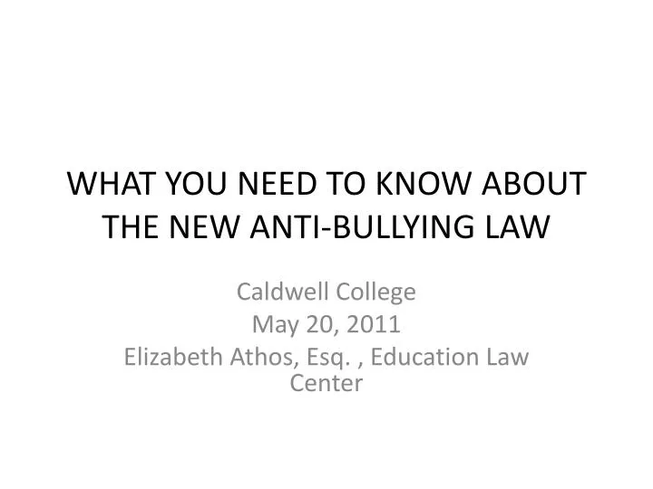 what you need to know about the new anti bullying law