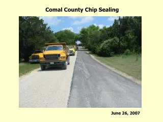 Comal County Chip Sealing