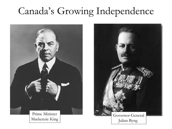 canada s growing independence