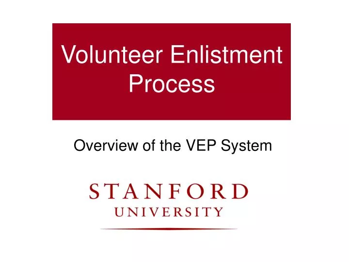 volunteer enlistment process